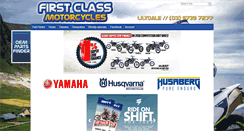 Desktop Screenshot of firstclassmotorcycles.com.au