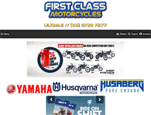 Tablet Screenshot of firstclassmotorcycles.com.au